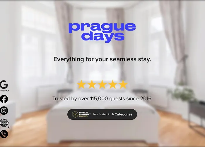 Days - With Balcony And Garage Parking In Smichov Πράγα